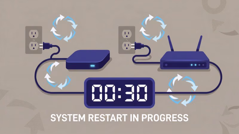 Streaming device and router unplugged from power during Hulu error 94 power cycle fix
