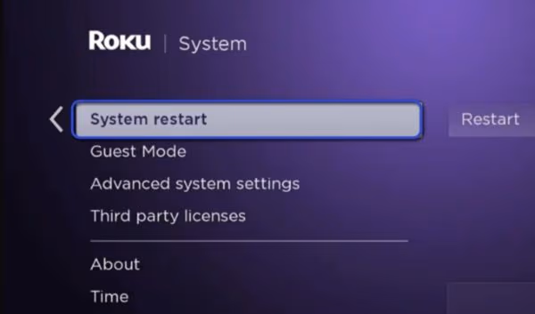 Roku Restart