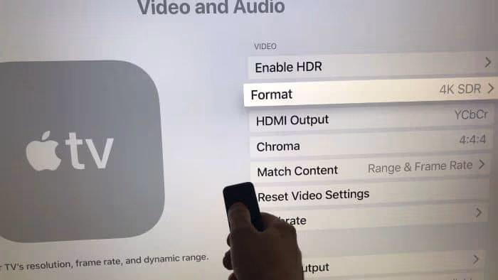 Disable Your Apple TV's 4K Option
