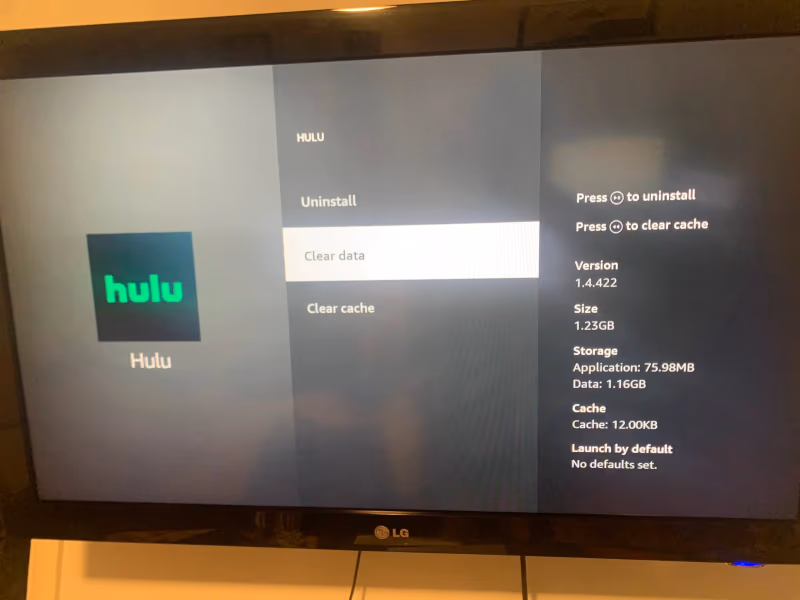 Firestick Hulu Clear Cache
