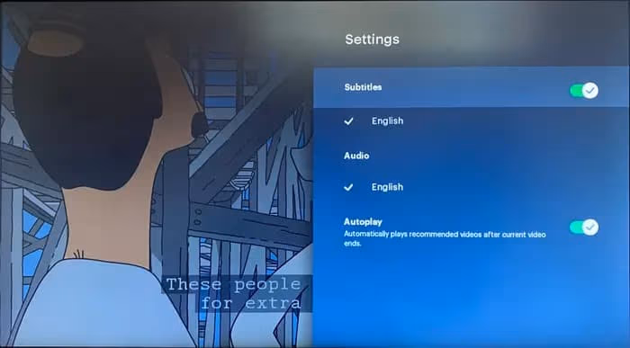 Turn on the Closed Caption on Hulu on a Streaming Device