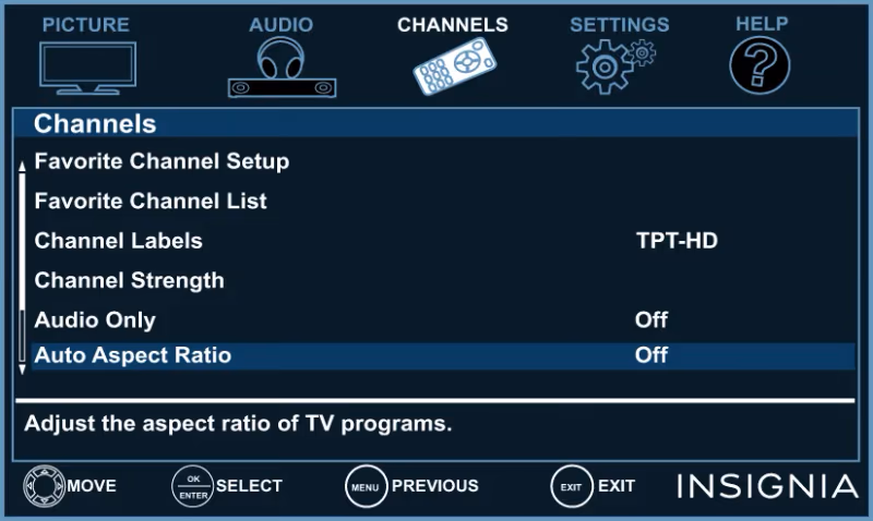 Insignia Tv Adjust Input Resolution Settings