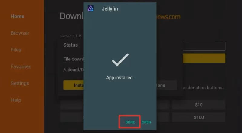 Sideload Jellyfin Apk Using Downloader 7
