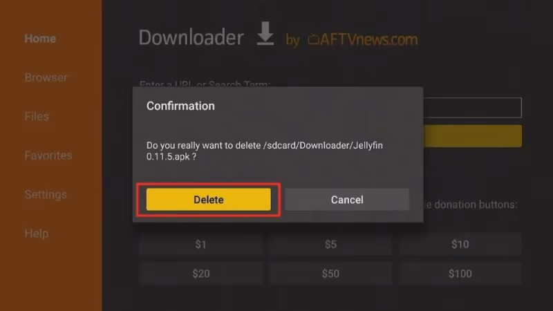 Sideload Jellyfin Apk Using Downloader 9