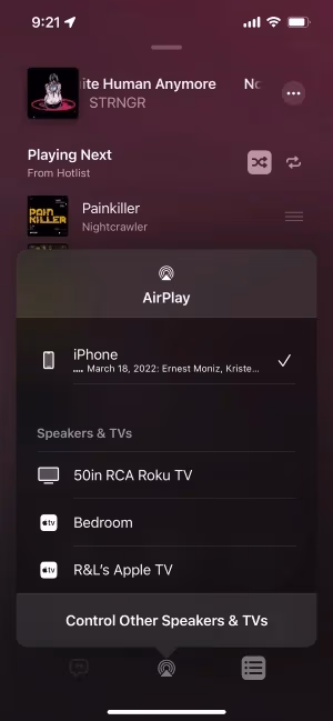 AirPlay Mirroring To Roku
