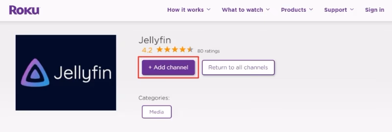 Install The Jellyfin Channel On Roku Website