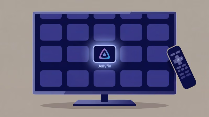 Jellyfin channel installation on Roku device home screen