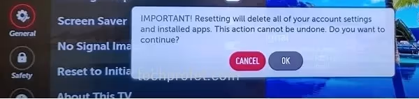 Reset Your TV