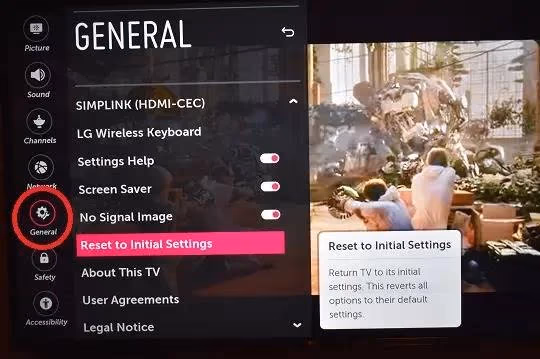 Factory Reset Lg Tv