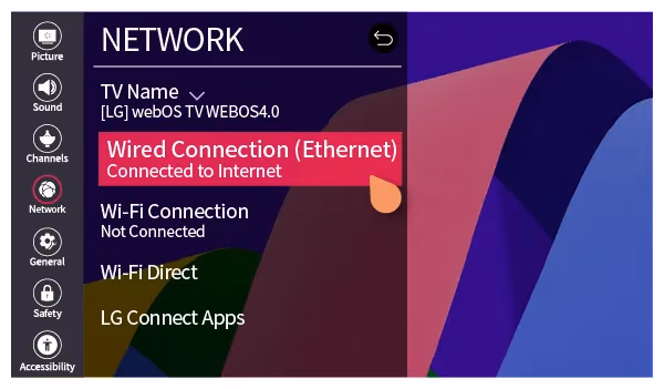 Wired Connection Ethernet