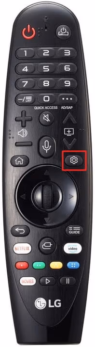 Setting on LG TV Remote