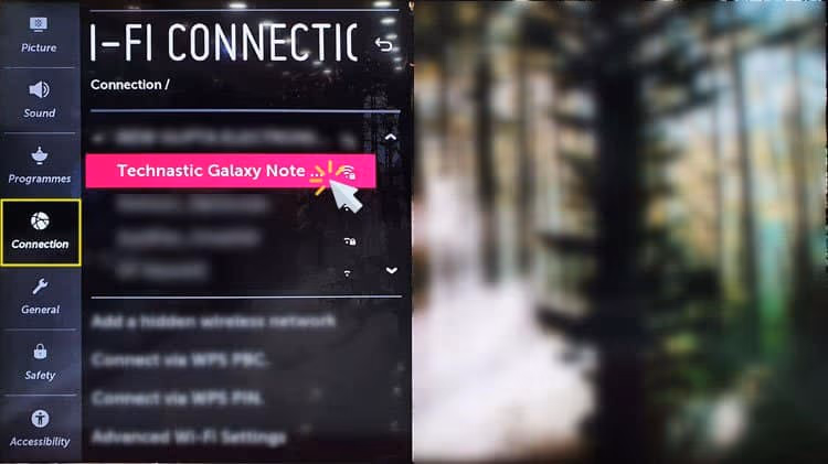 LG TV Wifi Connection