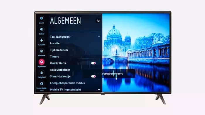 How can I reset my LG TV manually
