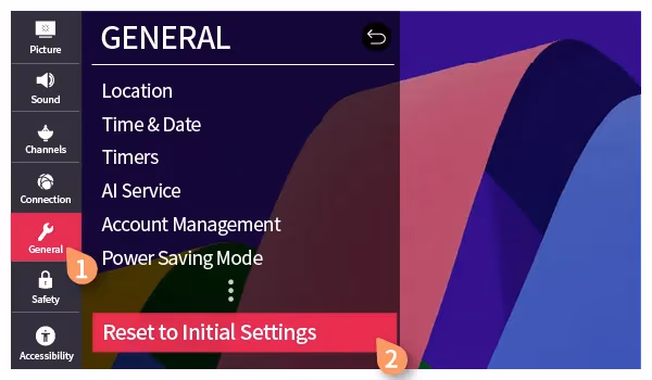 Lg Tv Reset To Initial Settings