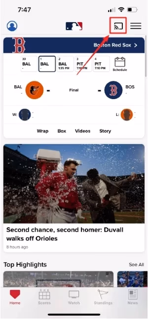 Mlb At Bat App Casting Icon