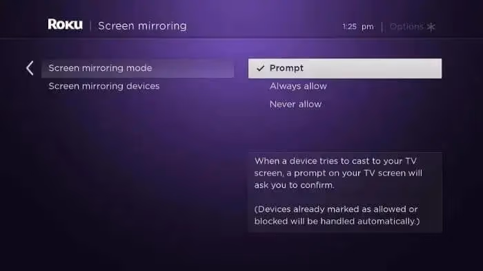 Screen Mirroring Mode On Roku