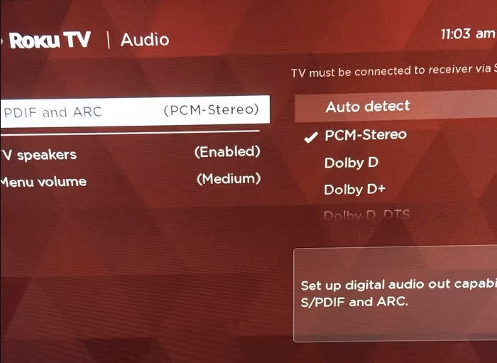 Roku Tv Pcm Stereo
