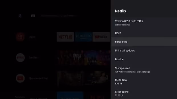 Netflix Force Stop
