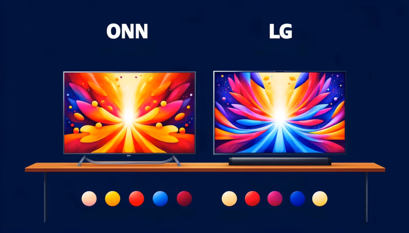 Onn Vs Lg, Display Quality