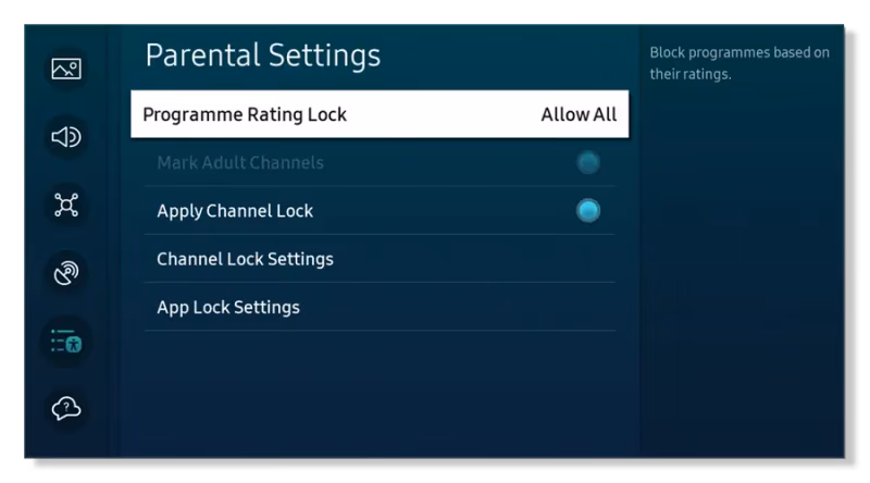 Samsung Tv Parental Controls
