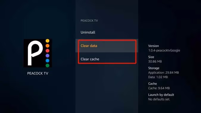 Clear Your Peacock TV App Cache and Data