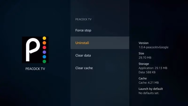 Reinstall Peacock Tv App