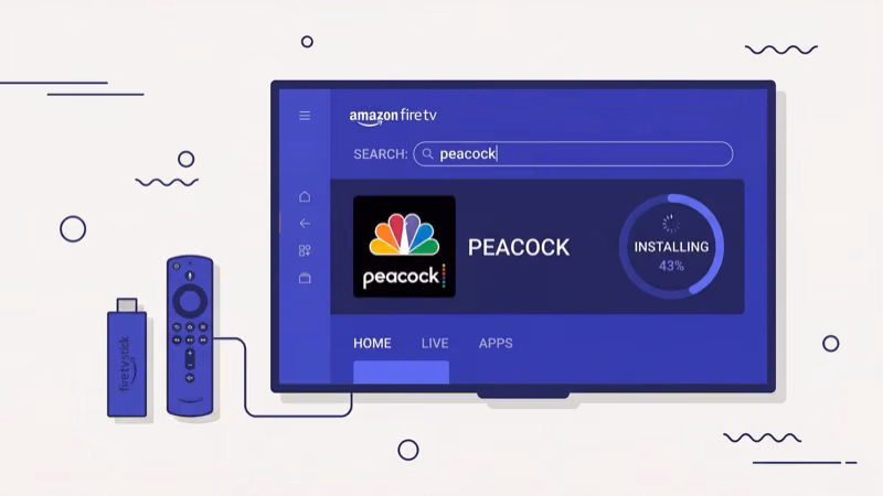 Step-by-step Peacock app installation on Fire TV Stick from App Store