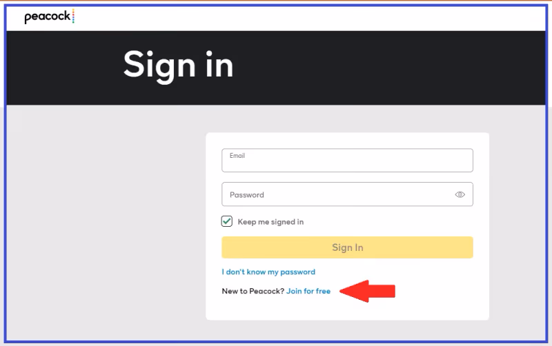 Peacock Tv Sign Up