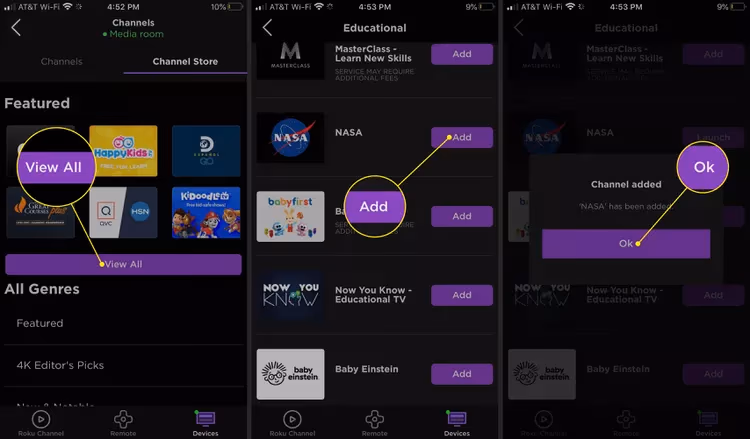 Add Channel From The Roku Mobile App 2