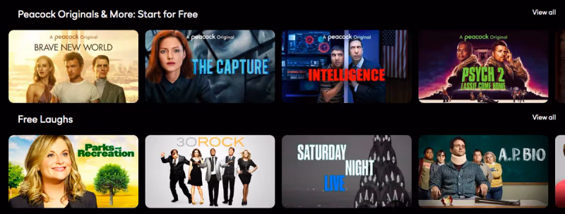 Peacock Original Series