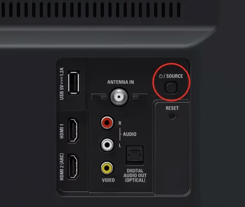 Philips Roku Tv Power Button Back Panel Buttons