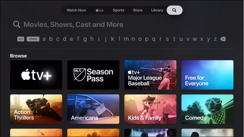 Apple Tv Open The App Store Search