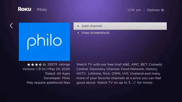 Philo On Roku 3
