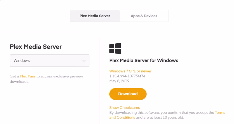 Download And Install Plex Media Server 1