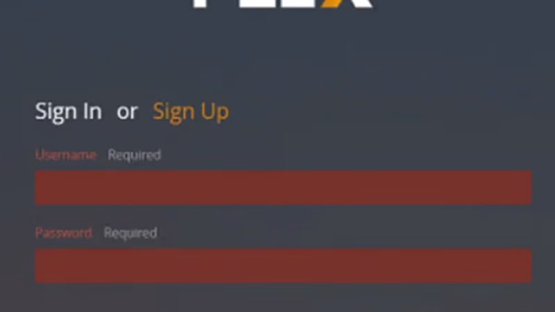 Log Into Your Plex Account