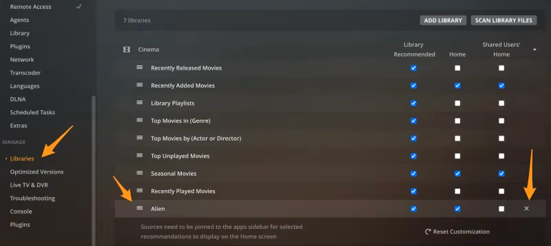 Plex Managing Your Library
