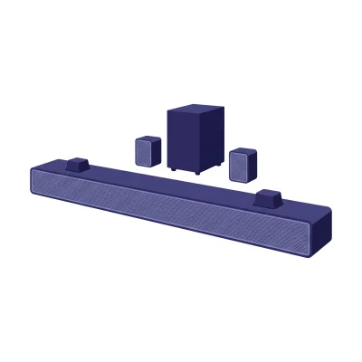 Vizio M-Series M512a-H6 5.1.2 soundbar with subwoofer and rear satellites