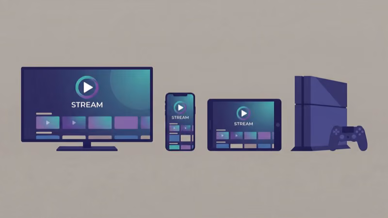 Video streaming quality indicators showing HD and 4K tiers