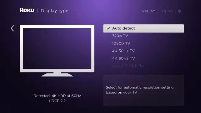 Change the Solution of Your Roku 