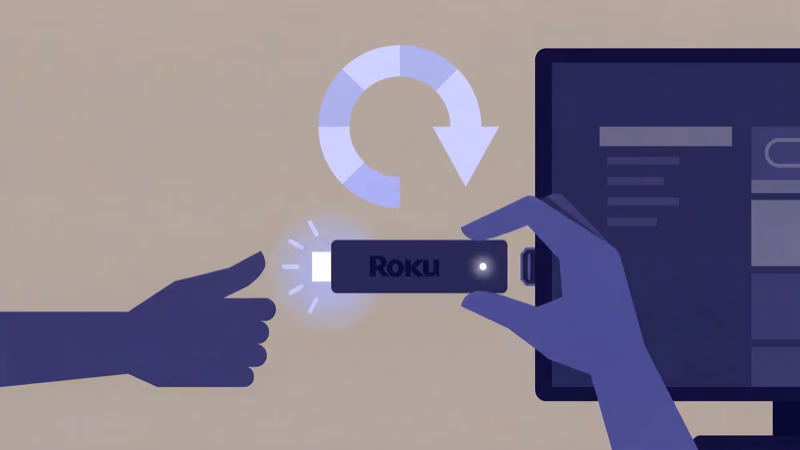 Restarting Roku device by unplugging from TV HDMI port