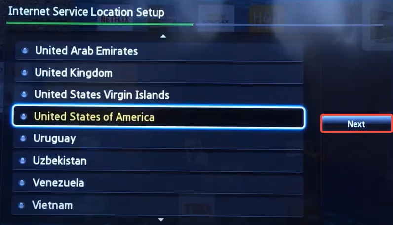 Samsung Tv Change Region Setting