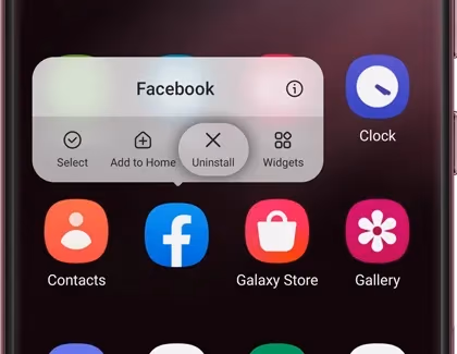 Samsung Phone Uninstall App