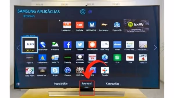 Power Button Below Your Samsung TV's Logo