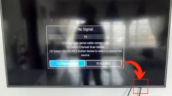 Power Button on the Bottom-right