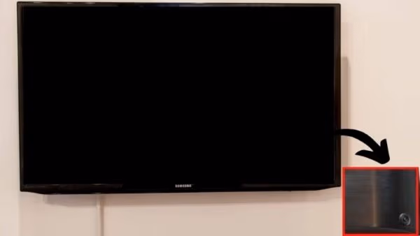 Right Side of the Rear of the TV