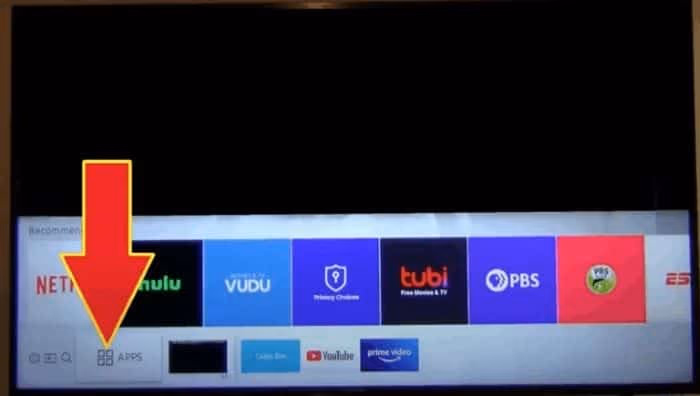 Apps on Samsung TV