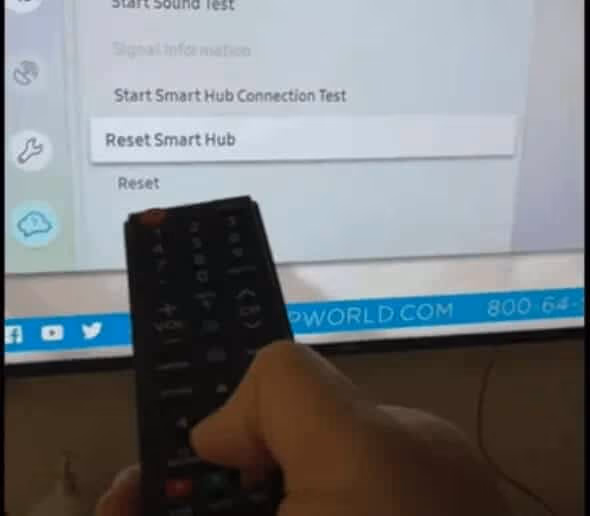 Resetting Samsung TV's Smart Hub