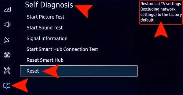 Perform a Factory Reset if Your Samsung Smart TV Volume Stuck