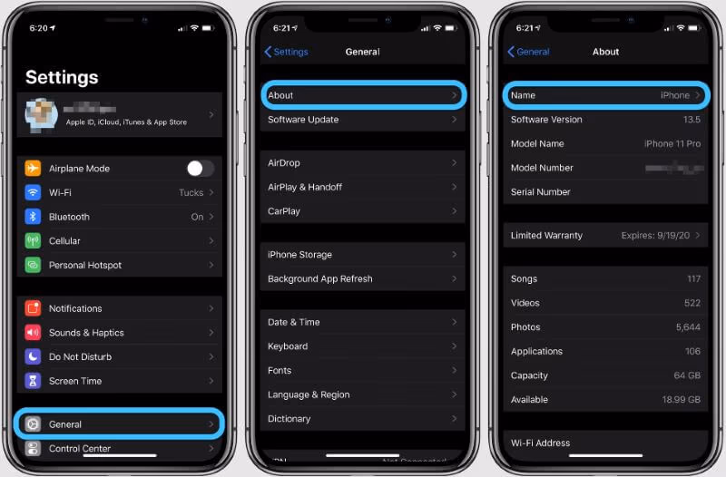 Rename the Apple Device
