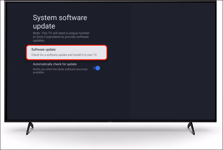 Sony Tv Software Update